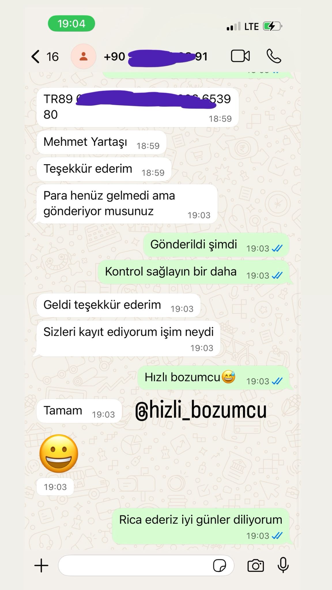 Müşteri referansı - Teşekkür